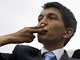 Andry Rajoelina remercie ses partisans le 12 février 2009.(Photo : Walter Astrada/AFP)