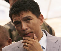 Andry Rajoelina le 16 mars 2009.