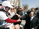 Le président algérien Abdelaziz Bouteflika, en campagne électorale pour la présidentielle, a rencontré ses supporters à Batna, le 19 mars 2009.(Photo : Reuters)