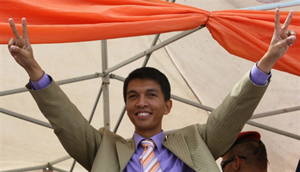 Andry Rajoelina, chef de l'Etat de transition et candidat à la présidentielle ? (Photo : AFP)