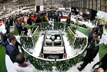 L'édition 2009 du salon de l'automobile de Genève.( Photo : Reuters )