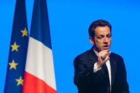Le président français, Nicolas Sarkozy, à Paris, annonçant le 11 mars 2009, que la France va rejoindre le commandement intégré de l'OTAN.(Photo : Reuters)