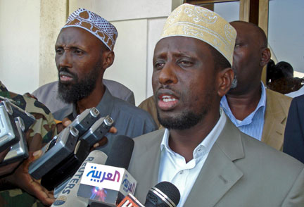 Le président somalien Cheikh Charif Ahmed, le 23 février 2009.( Photo : Reuters )