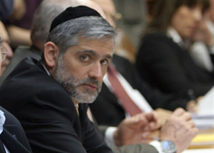 Eli Yishaï, le chef du parti ultra-orthodoxe Shass. (Photo : AFP)