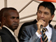 Le chef de l'opposition malgache Andry Rajoelina devant ses partisans lors d'un rassemblement à Antananarivo, le 14 mars 2009.(Photo : Reuters)