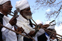 Dabtara (membre d'une caste de l'église éthiopienne intermédiaire entre le clergé et les croyants.)© <a href="http://www.nigrasum.org" target="_blank">Nigrasum</a>