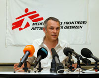 Le coordinateur de la communication de MSF Belgique International, Michel Peremans, a indiqué dimanche soir que MSF avait perdu le contact depuis le début de l'après-midi avec deux de ses membres en Somalie.(Photo : Reuters)