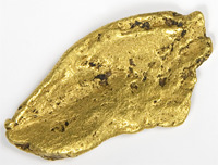 Pépite d'or de Californie, seconde moitié du XIXe&nbsp;siècle.© Collection Petra et Greg Martin.