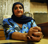 Faatimah, la mère d'Asma.(Photo : Sarah Tisseyre / RFI)