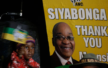 Jacob Zuma s'est réjoui de la « splendide victoire » de son parti aux élections générales du 22 avril 2009.(Photo: Reuters)