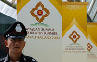 La station balnéaire de Pattaya est cernée par un impressionnant dispositif de sécurité pour accueillir le 14ème sommet de l'Asean.(Photo : Reuters)