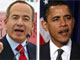 Felipe Calderon (à gauche) et Barack Obama se rencontreront à Mexico ce jeudi.(Photos : AFP/Reuters)