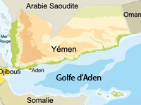 Le remorqueur italien Buccaneer a été capturé samedi dans le golfe d'Aden.(Carte : RFI)