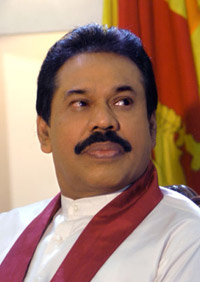 Le président sri-lankais, Mahinda Rajapakse.(Photo : Wikipedia)