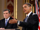 Le&nbsp;président américain, Barack Obama (d) et&nbsp;le Premier ministre britannique, Gordon Brown, lors d'une conférence de presse à Londres, ce mercredi 1er avril 2009.(Photo : Reuters)