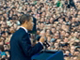 Le président américain Barack Obama lors de son discours public au Square Hradcansky, à Prague, le 5 avril 2009.(Photo : AFP)