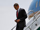 Barack Obama lors de sa descente d'avion à Mexico, le 16 avril 2009.( Photo : Reuters )