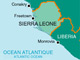 La Sierra Leone.(Carte : RFI)