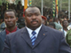 Kpatcha Gnassingbé, le frère du président togolais, lors d'une cérémonie à Lomé le 13 janvier 2006 alors qu'il était ministre de la Défense du Togo. (Photo : AFP)
