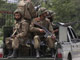 Troupes armées pakistanaises dans la vallée de Swat le 8 mai 2009.