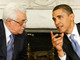 Le président américain et son homologue palestinien dans le bureau ovale de la Maison Blanche à Washington, le 28 mai 2009.(Photo : Reuters)