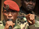 Le capitaine Moussa Dadis Camara, au camp Alpha Yaya Diallo le 27 décembre 2008.(Photo: AFP)