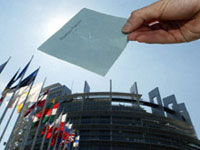 Elections européennes du 4 au 7 juin 2009 : la droite est gagante dans la majorité des pays.(Photo: AFP)