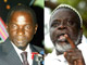 Les deux favoris à l'élection présidentielle du 28 juin prochain : le candidat du PRS, Kumba Yala (g) et le candidat du PAIGC, Malam Bacai Sanha.(Photos : AFP)