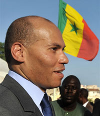 Karim Wade, le fils du président sénégalais, avait échoué à remporter la mairie de Dakar lors des élections municipales du 22 mars 2009.(Photo : AFP)