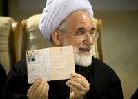  Mehdi Karoubi, ex-président du Parlement.(Photo: Reuters)