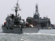 Des navires sud-coréens en patrouille, le 28 mai 2009, près de la frontière maritime avec la Corée du Nord, où ont déjà eu lieu de nombreux accrochages.(Photo : Reuters)