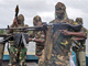 Le Mend (<em>The Movement for the Emancipation of the Niger Delta</em>) principal groupe armé du sud pétrolifère du pays a déclaré une «guerre totale» dans la région.( Photo : AFP )