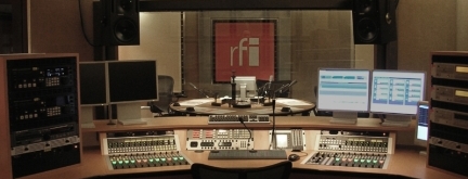 L'un des studios d'antenne de RFI.DR