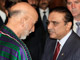 Le président pakistanais, Asif Ali Zardari (d) et le président afghan, Hamid Karzaï (g), à Washington, le 8 mai 2009.(Photo : Reuters)