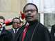 Omar Bongo Ondimba est reçu, le 30 novembre 2006 à l'Eysée, par Jacques Chirac.(Photo : Jacques Demarthon/AFP)