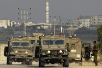 Des soldats israéliens se sont déployés à la frontière de la bande de Gaza le 8 juin 2009.(Photo : Amir Cohen/Reuters)