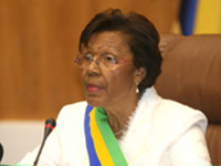 Rose Francine Rogombé, présidente de la République du Gabon par intérim( Photo : upg-gabon.org )