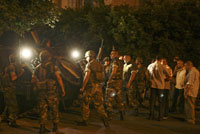 L'armée libanaise s'est déployée dans Beyrouth dans la soirée du 28 juin 2009.(Photo : Reuters)