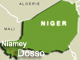 Des échauffourées entre partisans et adversaires du président Mamadou Tandja se sont produites à Dosso, ce lundi matin.(Carte : GeoAtlas / RFI)