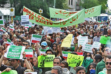 Une manifestation dans les rues de Berlin, le 21 juin 2009. (Photo : AFP)