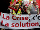 Une manifestation contre la crise économique et le chômage à Bruxelles, le 15&nbsp;mai 2009.(Photo : AFP)