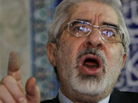 Mir Hossein Moussavi à Téhéran, le 12 juin 2009.(Photo : AFP)