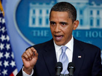 Le président Obama a durci le ton contre le régime iranien, lors d’une conférence de presse à la Maison Blanche, mardi 23 juin.(Photo : Reuters)