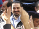 Saad Hariri, politicien et leader de l’Alliance anti-syrienne, salué après sa victoire aux élections à Beyrouth, le 7&nbsp;juin 2009.(Photo : Reuters)