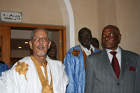 Sidi ould Cheikh Abdallahi et le président sénégalais Abdoulaye Wade, à Nouakchott, le 25&nbsp;juin 2009.(Photo : Manon Rivière/RFI)