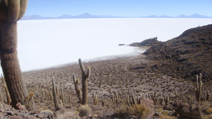 Le lac salé de Uyuni en Bolivie.(Photo : IRD/ Patrick Blanchon)