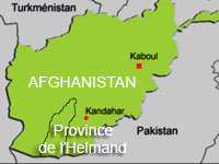 Une vaste opération anti-talibans a été lancée par les Marines, avec l'appui de policiers et de militaires afghans, dans la province de l'Helmand, au sud de l'Afghanistan.(Carte : F. Achache / RFI)