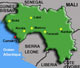Importante saisie de substances chimiques à Conakry, en provenance de Côte d'Ivoire.(Carte : RFI)