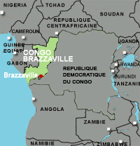 Le Congo Brazzaville.(Carte : Geoatlas)