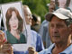 Des manifestants se sont réunis à Moscou, le 16 juillet 2009, pour rendre hommage à Natalia Estemirova.(Photo : Reuters)